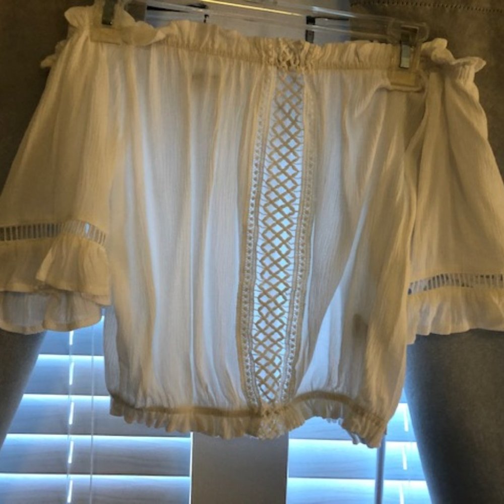 White Boho Crop Top - Ocean Drive